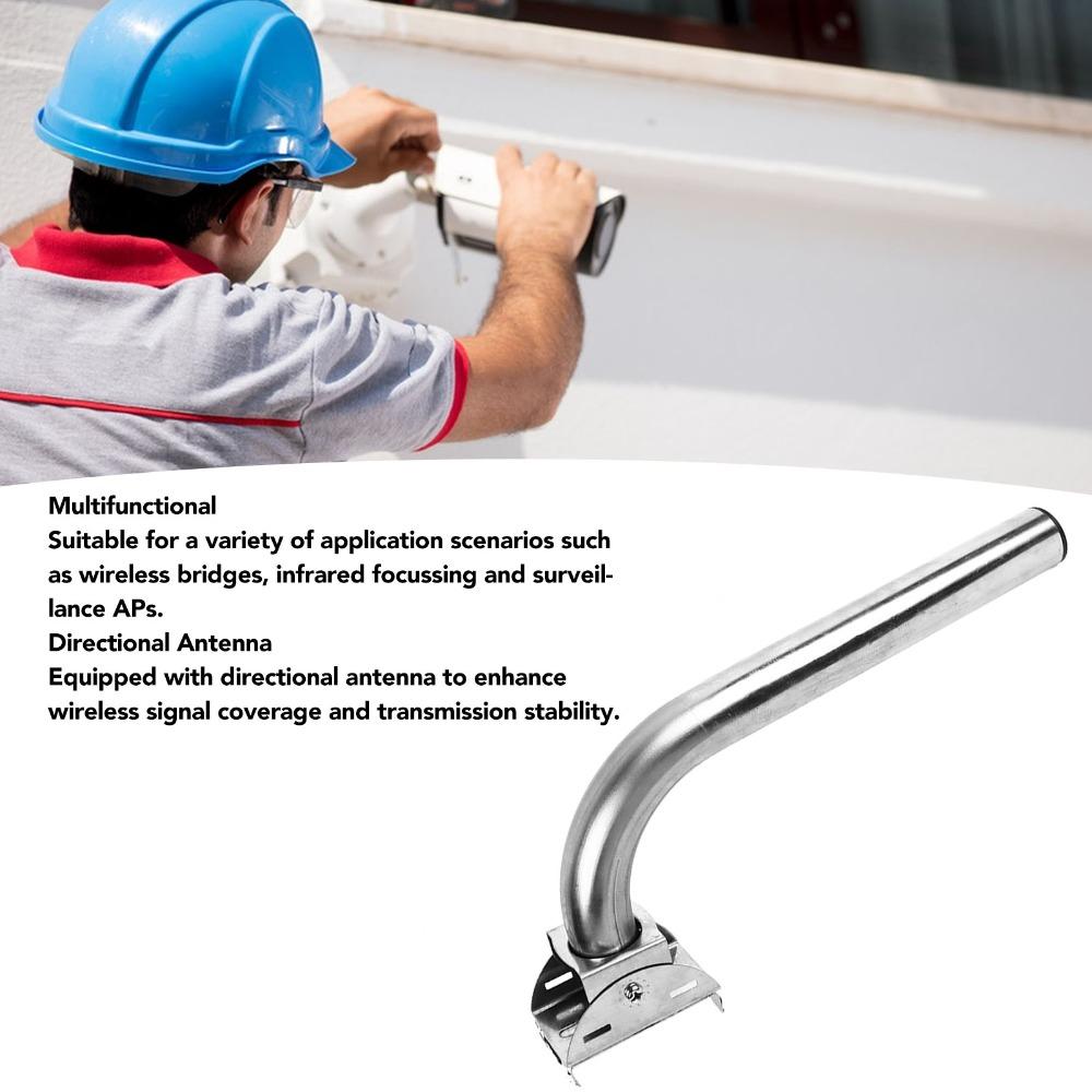 Pole and Wall-Mounted Antenna Mounting Bracket Adjustable J-Pole Antenna Mast CPE Client Bridge