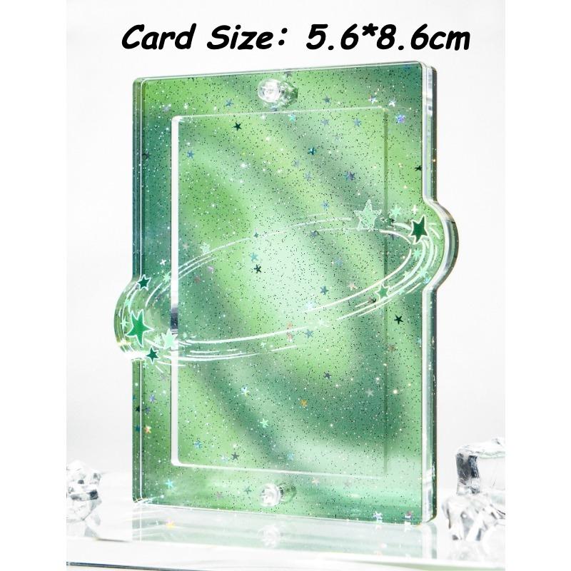 Brilliant Milky Way Series Photoicard Frame for Kpop Idol Card Acrylic Photo Frame 3 Inch Anime Card Sleeves Creative Desk Decro