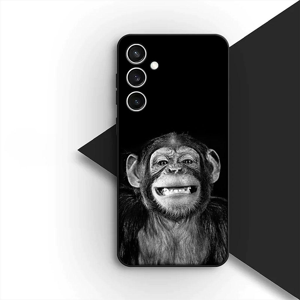 Casing Phone Cover for Samsung Galaxy S25 S24 S23 FE Ultra Plus S7 Edge S25+ S23+ A56 5G Case  Monkey Gorilla Ape Baby Animal