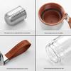 Shangming Double-Wall Glass Magnetic Tea Infuser Travel Mug
