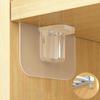 Machi No Nami Shelf Brackets, Set of 16, Adhesive Hooks, Support, No Dowels, No Punching, Transparent, Strong Adhesive, Brackets