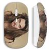 Wireless Mouse - Angelina Jolie - White - WiFi USB Key - Compatible Mac and PC - Wireless Technology