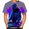 Новинка 2023 года, модная летняя распродажа, 3D DJ, мужская/женская футболка с 3D-принтом, детские топы, одежда больших размеров 100-6XL, большие размеры