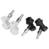 4PCS Threaded Ball Lock Keg Fittings Plastic Connector with Adapter Clamp