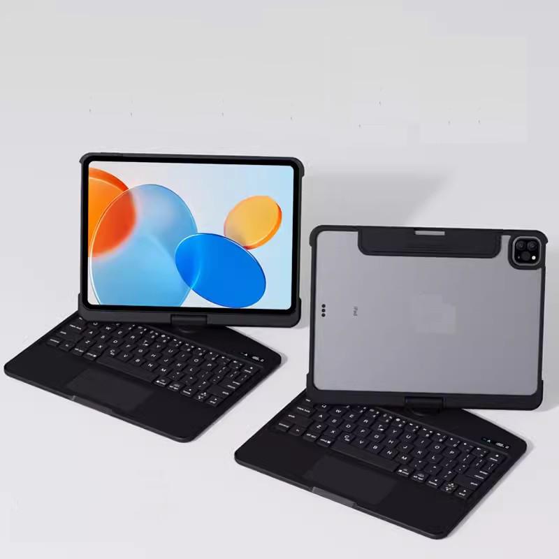 Для iPad 11-го поколения A16 Air 11 дюймов M3 M2 10-го поколения A2696 A2757 Air 7 6 5 4 10.2 9-го 8-го 7-го Pro 11 Жесткий чехол-клавиатура с тачпадом