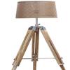 Деревянный торшер на штативе Морской напольный светильник для домашнего декора с абажуром и лампочкой