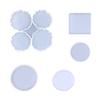 Resin Coaster Mold 5Pcs Silicone Moulds for Resin Casting,Agate Coaster Epoxy Molds Epoxy Resin Casting Mould Home Decor