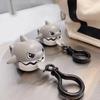 Cartoon Pull String Bite Teeth Shark Pendant Keychain For Schoolbag Hanging Decor Cute Shrink Rope Shark Eat Fish Doll Keychain