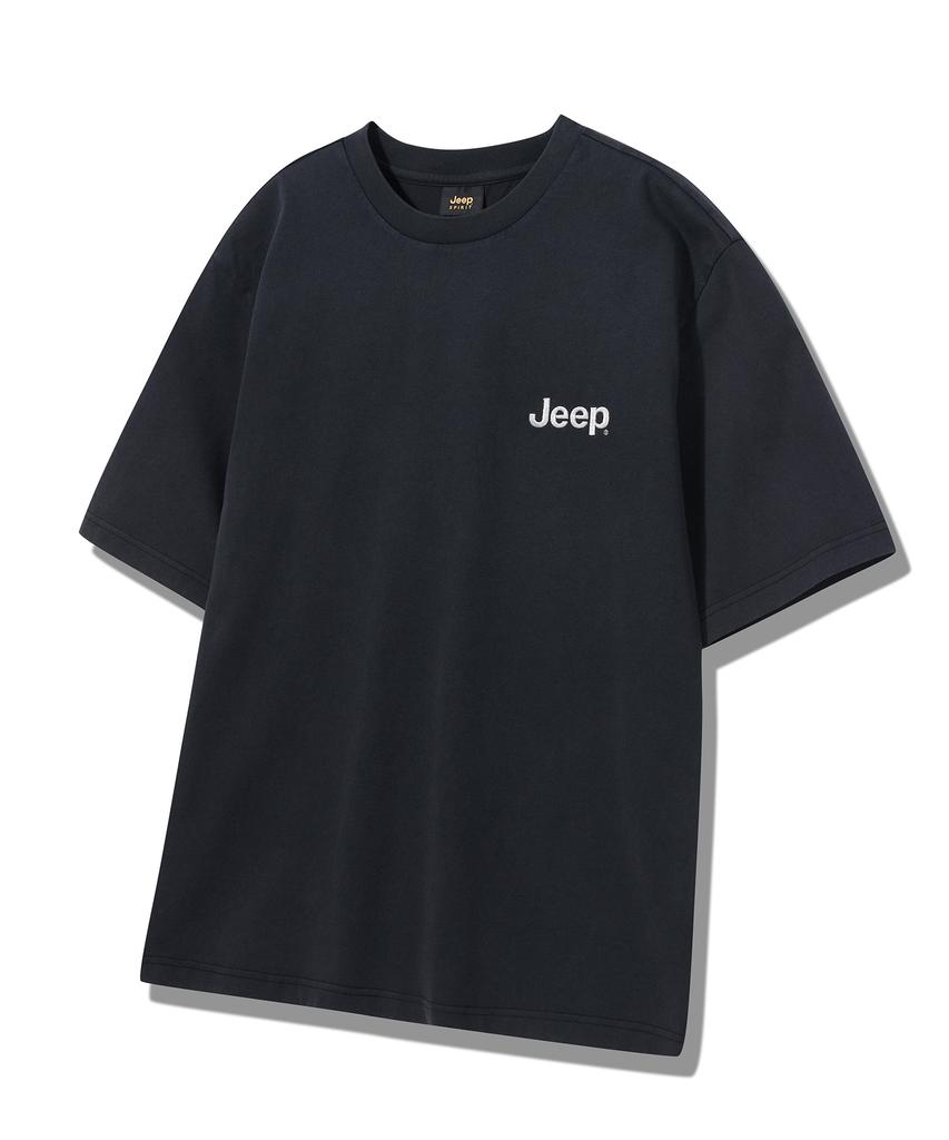 JEEP Графическая футболка с коротким рукавом и пигментным M-логотипом (Jq5Tsu673Bk)