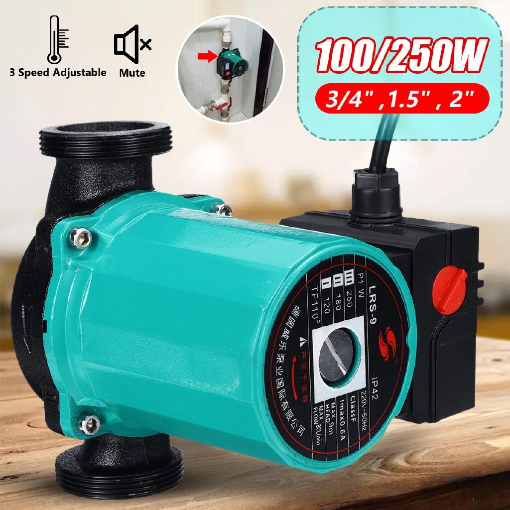 3-скоростной циркуляционный насос для центрального отопления, бесшумный, класс изоляции F, защита IP42, литой, 220В, насос для циркуляции горячей воды