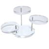 Акриловая трехуровневая вращающаяся подставка для колец