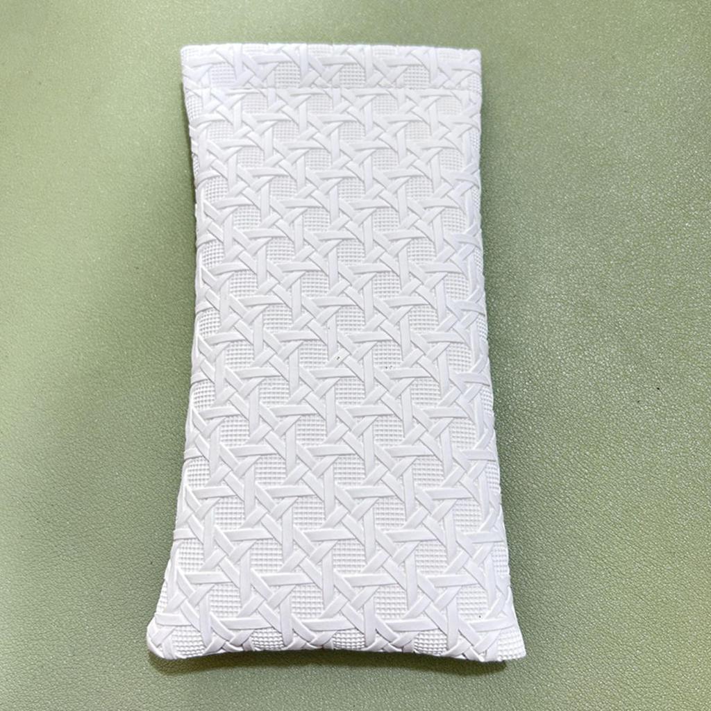 1 шт. Минималистичный элегантный модный чехол для очков с плетеной текстурой из искусственной кожи, портативный ящик для хранения солнцезащитных очков, прочный защитный контейнер