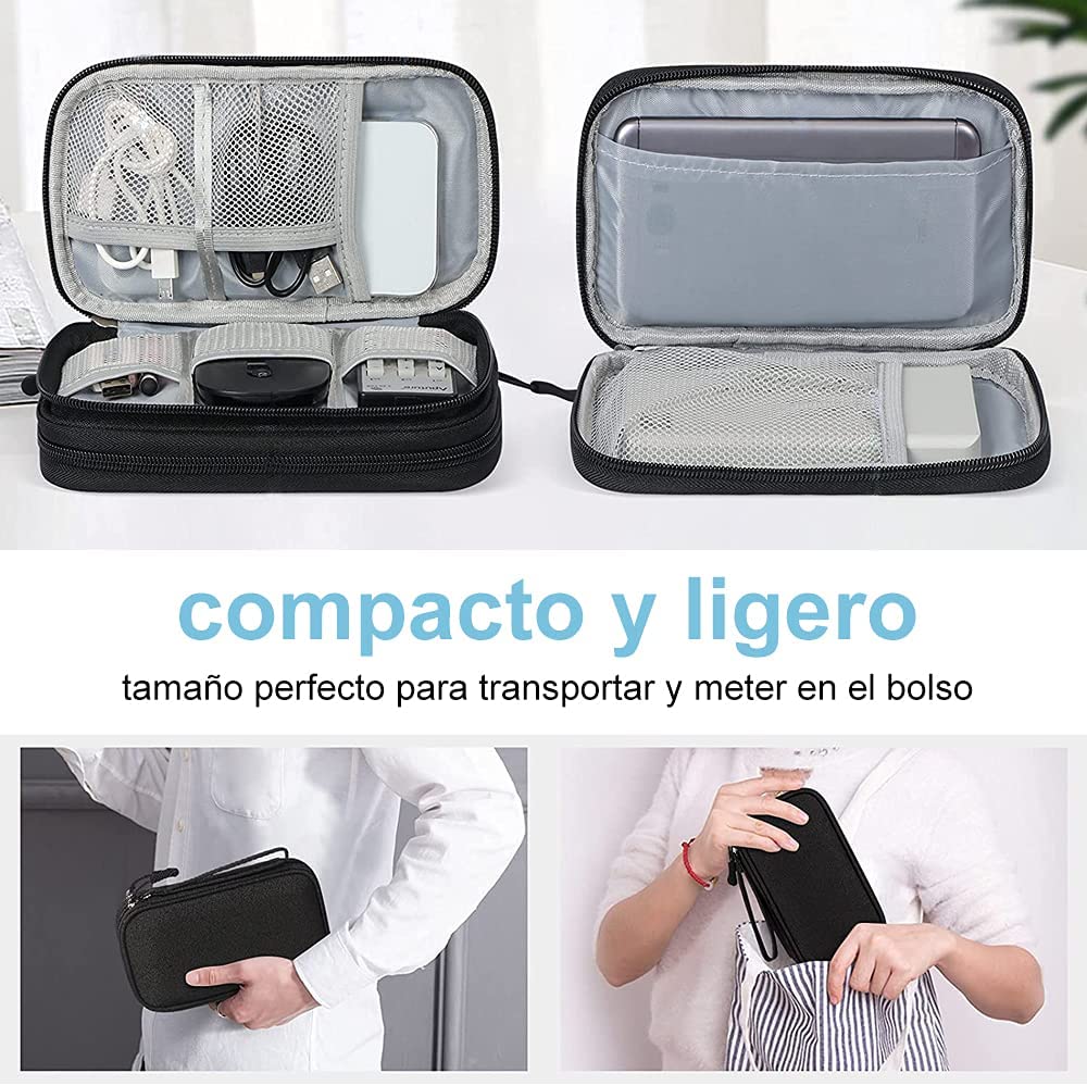 Сумки для хранения кабеля передачи данных, портативный органайзер для наушников, чехол для переноски цифрового гаджета, двухслойная цифровая USB-сумка для защиты жесткого диска
