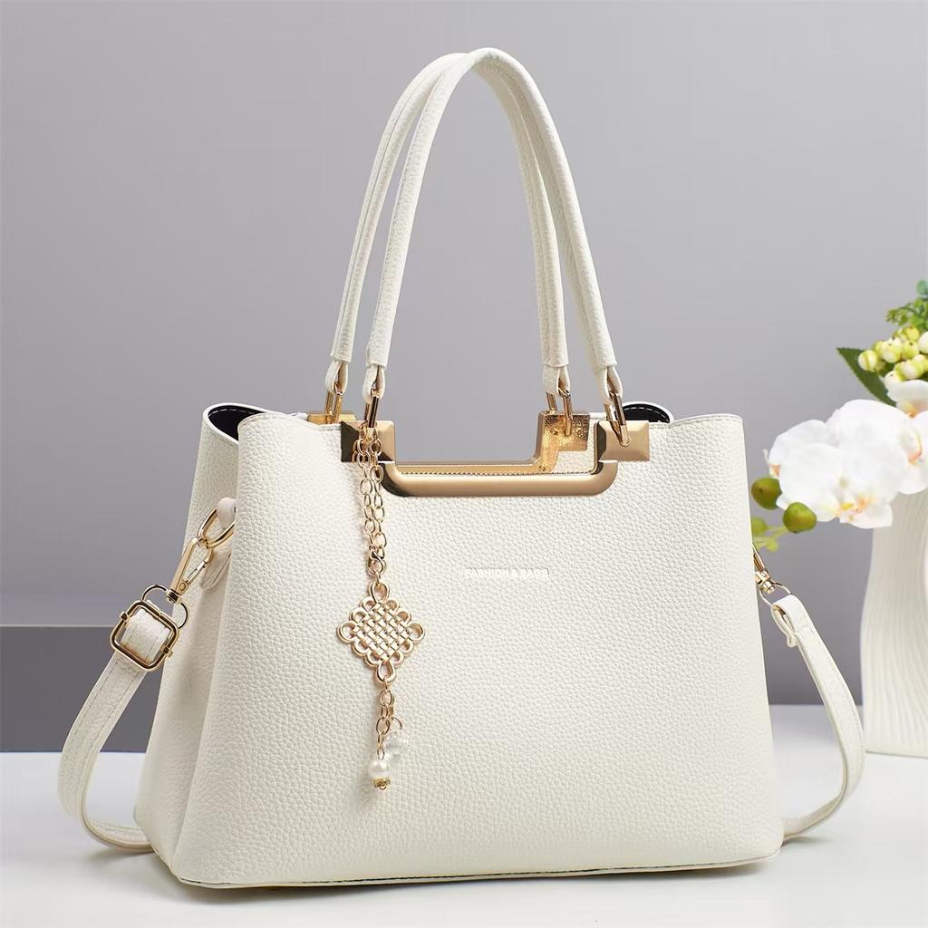 Новая модная сумка Macaron, многослойная, большая вместимость, сумка на одно плечо, личи, текстура, сумка через плечо, тренд