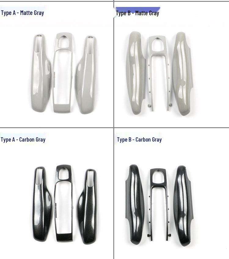 Fits Porsche Key Shell: New Cayenne, Macan, Panamera, 718, Taycan - Ice Raspberry Pink Matte Gray Solid Color