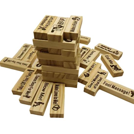 Набор блоков для свиданий «Башня» для взрослых. Набор сборных строительных блоков. Игра «Башня» для пар. Вечер свиданий.