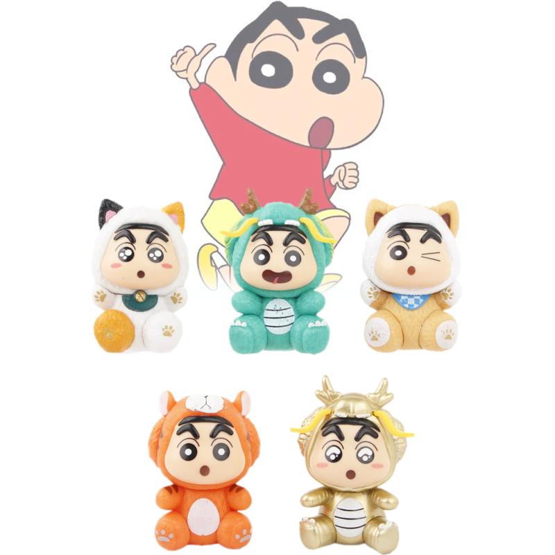 Crayon Shin Chan Pvc Figures Toy Models Action Figurines Display 5pcs Statues