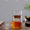350ML Household Teaware Clear Glass Teacup for Stove Heat Resistant High Temperature Explosion Proof Tea Infuser Green Tea Cups
