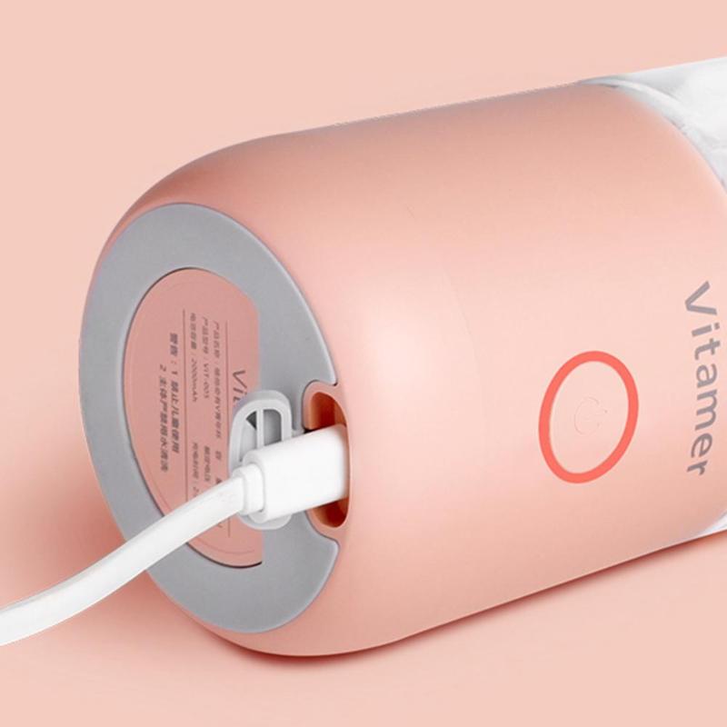 350 мл Портативная соковыжималка Электрическая USB Перезаряжаемая Машина для смузи Блендер Миксер Мини Соковыжималка Бытовой кухонный комбайн Мобильный миксер