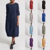 Женская летняя Feminino Vestido футболка из хлопка повседневное женское платье больших размеров