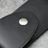 Eyeglasses Case On Belt Compact Wear-Resistant with Snap Button Closure Faux Leather Reading Glasses Case Outdoor Use