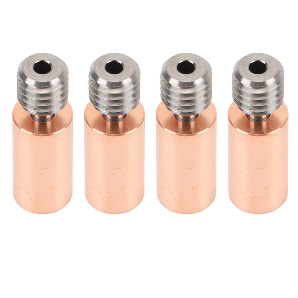 4pcs 3D Printer All Metal Heatbreak Professional Copper Alloy Extruder Throat Tube Replacement for