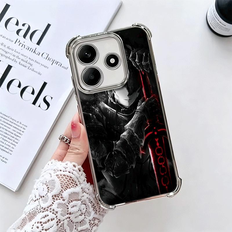 Чехол для телефона с покрытием Сабер из Fate Zero Stay Night для Xiaomi Redmi Note 14 15 Pro Plus 13 12 11 11S 11T 10 9S 9 5G, противоударный с Airbag
