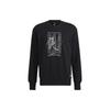 Swt Logo Series Graphic Print Sport Crew Neck Sweatshirt Men Tops Black HE5156