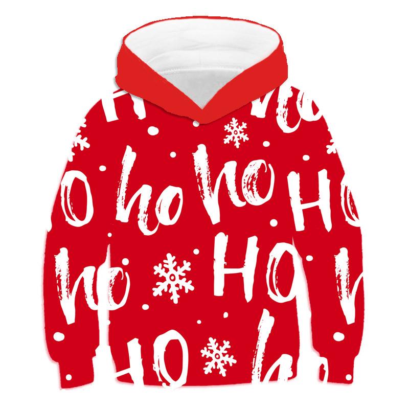 Рождественские толстовки с капюшоном Санта-Клауса с 3D-принтом, подарки от лося, толстовки для мальчиков и девочек, унисекс, толстовка с капюшоном, детская мода, милое пальто большого размера