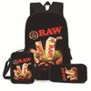 Рюкзак Source Raw Cigar с 3D-цифровой печатью, сумка через плечо, пенал, набор из трех предметов