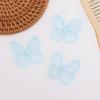 100pcs 4.5CM Chiffon Butterfly 3D Simulation Mesh Butterfly Patch  Hair Clip Accessories