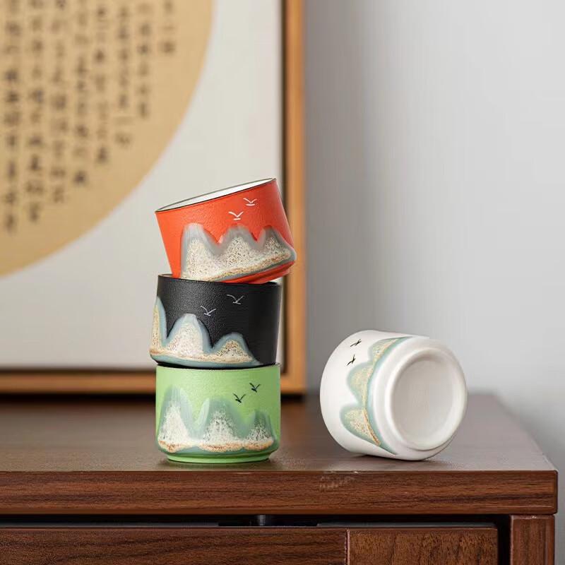 Paibei Thousand Li Rivers and Mountains Ceramic Tea Set