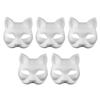 White Embryo Pulp Cat Mask, White Role-playing Anime Party Semi Costume, Diy Mask
