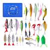 Christmas Fishing Lures Set 24 Days Advent Calendar Countdown Fishing Tackle Gift Box Great Festival Gift For Father Husband