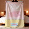 Puppy ins cute Throw Lightweight 240g Flannel Blanket Soft Skin-friendly for Summer Cooling