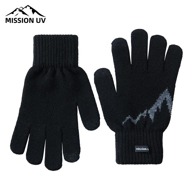 МИССИЯ Женские трикотажные шерстяные перчатки без пальцев с защитой от УФ-лучей MUS094