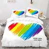 Colorful Rainbow Bedding Set Single Twin Full Queen King Size Rainbow Bed Set 3D Anime