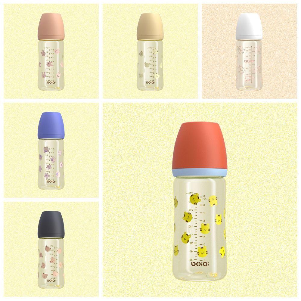 PP Детская бутылочка для молока Силиконовая соска Детская бутылочка с ручкой 270 мл Детская бутылочка Посуда для кормления