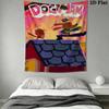 Dog Man Part Dog Part Man All Hero Tapestry Wallmounted Background Cloth Home Decor Soft Christmas Gift