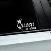Креативная наклейка на машину Дизайн Короны QUEEN ON BOARD Виниловая наклейка Водонепроницаемая Персонализированный Авто Стайлинг Декоративная наклейка Аксессуары
