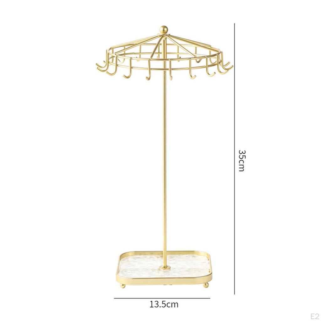 Jewelry Stand with Necklace and Earring Storage