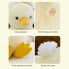 Duck Doll Yellow Round Body Soft Plush Toy with Duck Paws Bill Multiple Sizes Fluffy Healing Cushion Home Decor