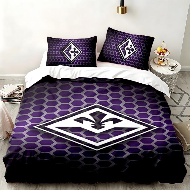 ACF Fiorentina 3pc set Perfect for bedroom use Comfortable bedding set includes a duvet cover and two pillowcases Ideal birthday or Christmas gift