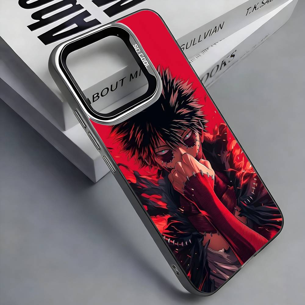 D-Dabi Blueflame T-Toya Todoroki Phone Case For iPhone 17,16,15,14,13,12,11 Plus,Pro Max,Colored Silver Phone Case