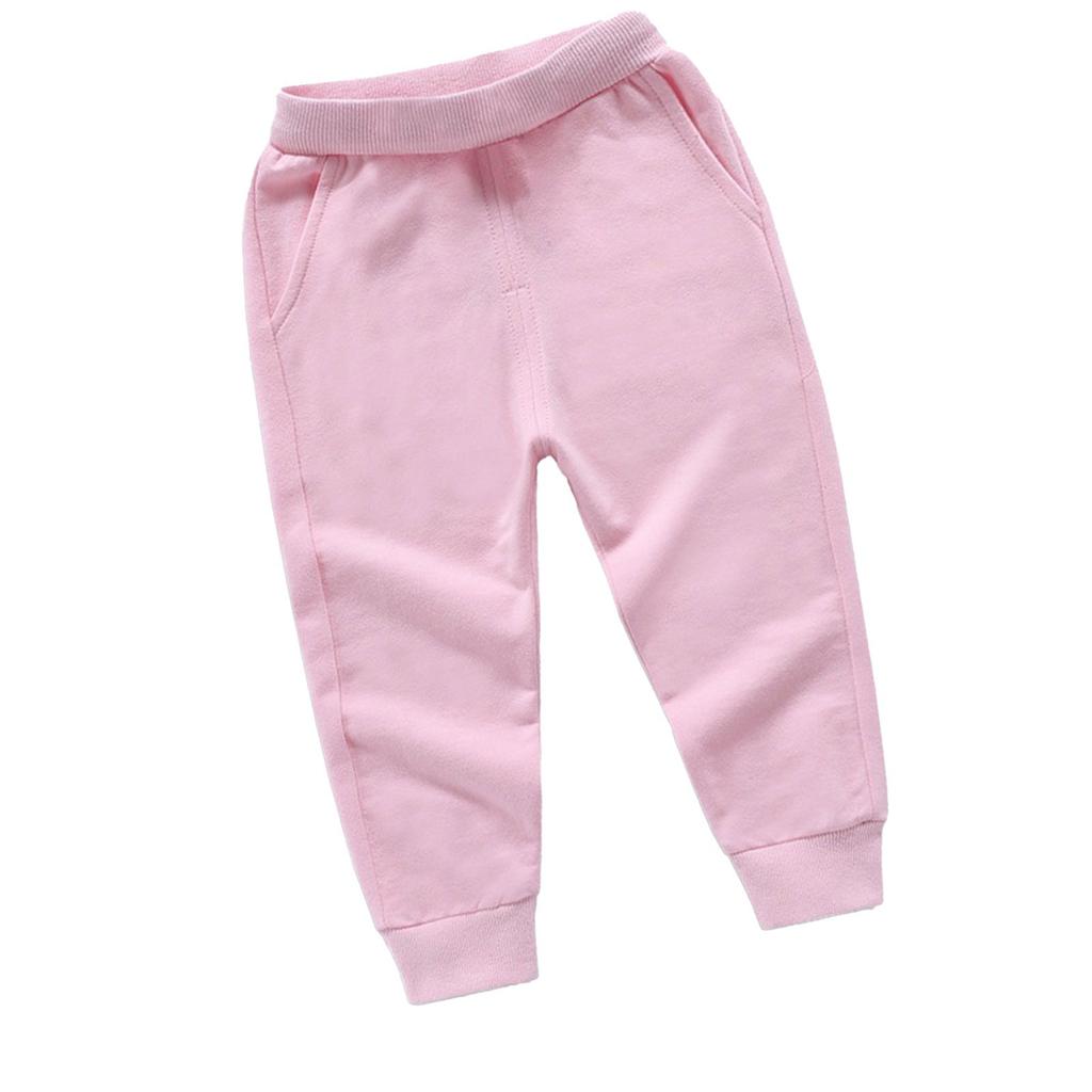 Winter Boys And Girls  Solid Color Sports Pants Long Pants