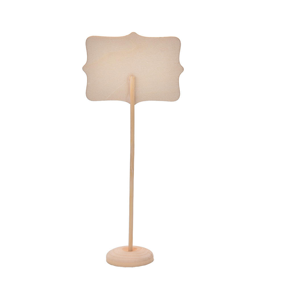 1Pc Mini Chalkboard Chalkboard Rectangular Angled Wedding Table Number Sign