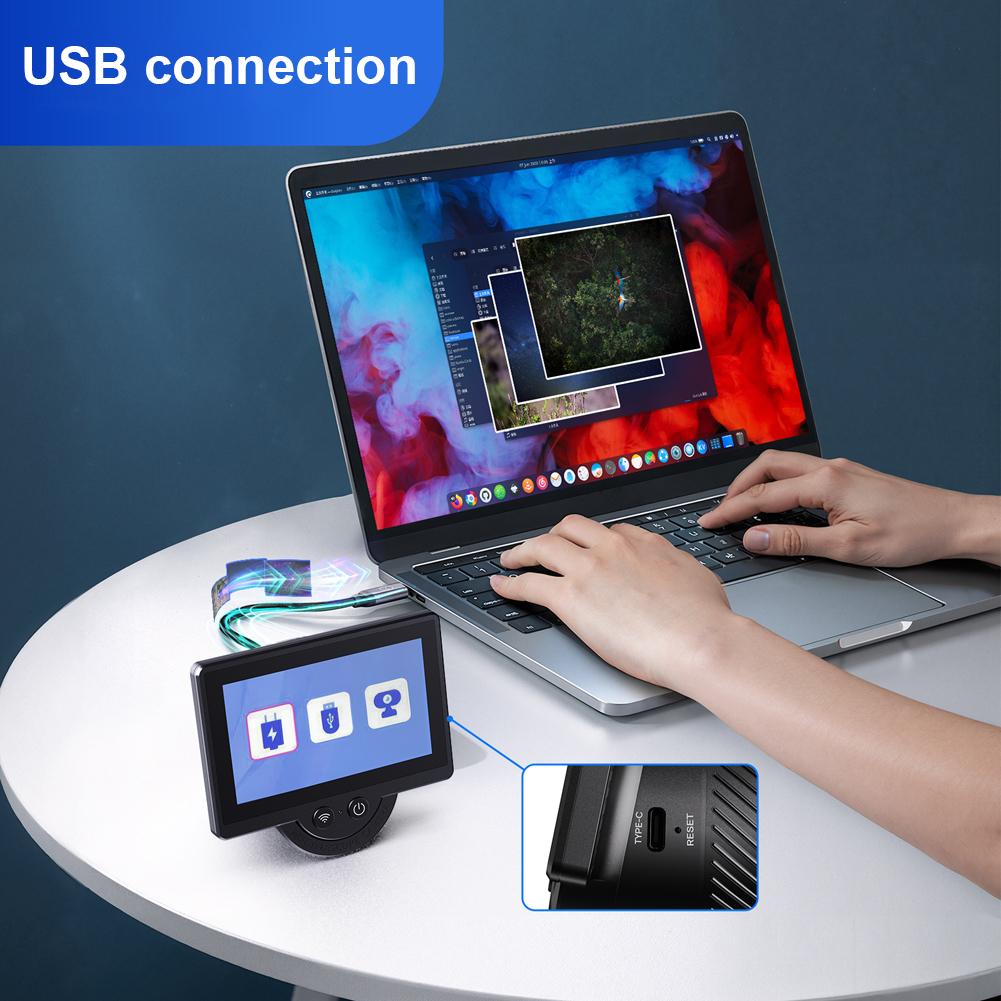 WiFi Камера-окуляр для телескопа с 4,3-дюймовым IPS-экраном, цифровой окуляр, аксессуары для астрономического телескопа