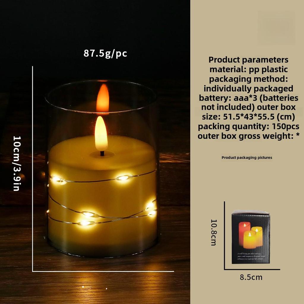 "LED Remote Control Candle Lights for Weddings, Birthdays, Parties & Concerts - Electronic ABS Simulation String Light Decoration"