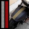 1 шт. Клетчатая полосатая наклейка на мотоциклетный шлем, прочная для обтекателя мотоцикла, топливного бака, дверей автомобиля, багажника, универсальные виниловые наклейки
