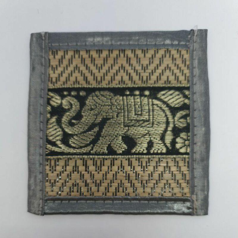 Коврики со слонами, подставки для напитков, тайские шелковые тростниковые коврики, подставки для обеденного стола, сувенирный подарок, ручная работа, ручная работа